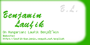 benjamin laufik business card